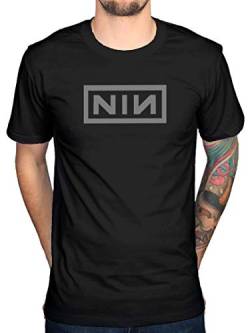 Offiziell Nine Inch Nails Classic Grey Logo T-Shirt von AWDIP