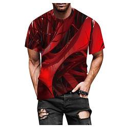 AWDX 2021 Herren T-Shirt 3D Herz Tie-Dye All-Seeing Eye Kreuz Regenbogen Bedruckte Tops Casual Vintage O-Ausschnitt Folk-benutzerdefinierte Pullover Ethnic Style Kurzarm Bluse XXXL, XXXXL, XXXXXL 1.1 von AWDX