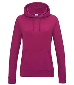 AWDis Damen Girlie College Hoodie Kapuzenpullover, Pink (Hot Pink), 38 von AWDis