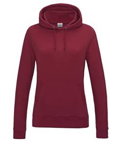 AWDis Damen Girlie College Hoodie Kapuzenpullover, Red Hot Chilli, 46 von AWDis