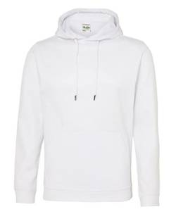 AWDis Herren Sports Polyester Hoodie Kapuzenpullover, Weiß (Arctic White), L von AWDis