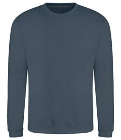 AWDis Herren Sweat Sweatshirt, Blau (AIR Force Blue AFB), L von AWDis