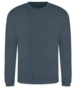 AWDis Herren Sweat Sweatshirt, Blau (AIR Force Blue AFB), XXL von AWDis