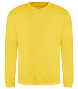 AWDis Herren Sweat Sweatshirt, Gelb (Sun Yellow SUY), XXL von AWDis