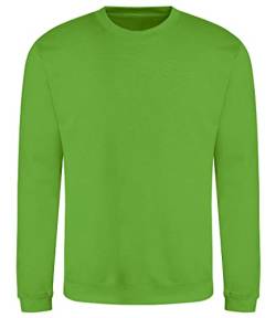 AWDis Herren Sweat Sweatshirt, Grün (Lime Green LIM), L von AWDis