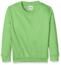 AWDis Jungen Kids Sweatshirt, Green (Lime Green), Large von AWDis