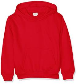 AWDis Jungen Kinder Kapuzenpullover, feuerrot, 11 Jahre von AWDis