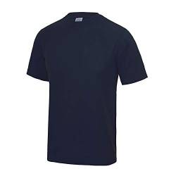 AWDis Just Cool T-Shirt-Herren Polyester Turn-/Sport-/Laufshirt - Französische Marine (3XL) von AWDis