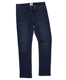 AWDis So Denim Leo Gerade geschnittene Jeans SD001 - Herren Bein 5 Pocket Jeans - Dunkelblaue Waschung (32-Regulär) von AWDis