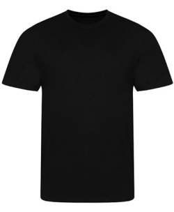 AWDis Unisex Tri-Blend T T-Shirt, Solides Schwarz, XL von AWDis
