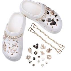 AWOCAN Bling Schuh Charm für Kroko-Charms, Schuhnadeln Dekorationsset, DIY Ihre Clog Sandalen, Schuhanhänger für Mädchen Frauen (A) von AWOCAN