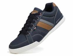 AX BOXING Freizeitschuhe Herren Sneakers Walkingschuhe Mode Schuhe Leichte Trainers Sportschuhe Größe 41-46 EU (B_Blau, 44 EU) von AX BOXING