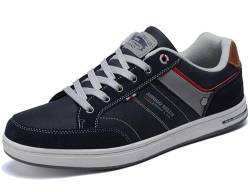 AX BOXING Freizeitschuhe Herren Sneakers Walkingschuhe Mode Schuhe Leichte Trainers Sportschuhe Größe 41-46 EU (Blau_1018, 41 EU) von AX BOXING