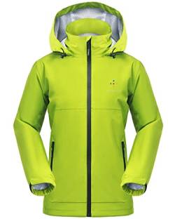 AXESQUIN Regenjacke Damen, Regenjacke Damen Wasserdicht Atmungsaktiv Leichte Regenjacke Fahrrad Damen mit Kapuze Wandern Reisen Treking von AXESQUIN