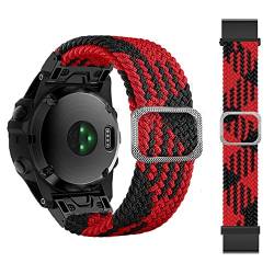 AXPTI Loop Nylon-Uhrenarmband mit Schnellverschluss für Garmin Fenix 6 6X Pro 5X 5 Plus 3HR Fenix 7X 7 Forerunner 935 MK2 Uhrenarmband, 26 mm, Achat von AXPTI