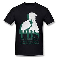 Peaky Blinders Herren-T-Shirt, weich, kurzärmelig, Schwarz Gr. XXL, schwarz 2 von AYASS