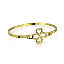 Ayllu Amulett Talisman Inspirational Heart Infinity Clieber For Liebe Luck Unity Bangle Bracelet For Freundin Teens 14K Gold Vergoldet .925 Sterling Silver von AYLLU