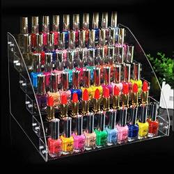 Nagellack St?nder,Acryl Organizer Boxen Nagellack Aufbewahrungsbox Langlebig Nagellack Acryl Klar Make-up Display Stand Rack Organizer(Sechs Schichten) von AYNEFY