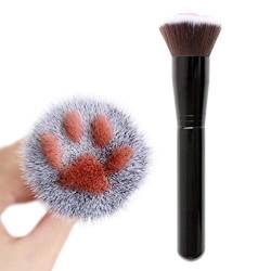Professioneller Katzenpfoten-Make-up-Pinsel mit Weichen Faserborsten für Perfektes Verblenden, Geeignet für Grundierung, Vor-Make-up und Reparatur (a) von AYNEFY