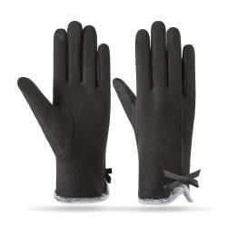 AYPOW Winter Thermo Handschuhe für Damen, Darlon Ultra Warm Winddichte Touchscreen Handschuhe mit Fleece Futter, Tägliche Outdoor Aktivitäten Einkaufen Laufen Fahren Handschuhe, Damen Geschenk Frauen von AYPOW