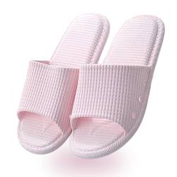 AYYDMY Bequeme Badeschuhe, rutschfeste Schnell Trocknende Hausschuhe für Damen Herren, Weiche Plattform-Kissen Sandalen für Wohnzimmer, Pool, Strand, SPA, Drinnen und Draußen (Rosa,36/37EU) von AYYDMY