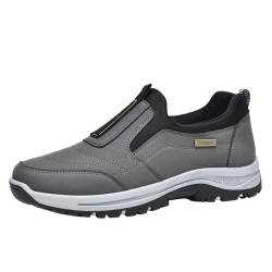 AZMAHT Herren Outdoorschuhe Trekking Schuhe Schuhe Herren Winter orthopädische Schuhe Herren Freizeitschuhe Herren Winterschuhe Herren wasserdicht gesundheits Schuhe Herren,Grau,43/265mm von AZMAHT