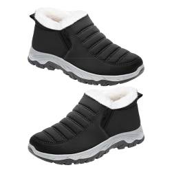 AZMAHT Orthopädische Hausschuhe Damen Bequeme Schuhe Damen Hallenschuhe Herren Damen Winterschuhe Schuhe breite füße Herren Gesundheitsschuhe Herren Herren Winterschuhe,Black 04,40/250mm von AZMAHT