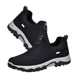 AZMAHT Sneaker Sportschuhe für Herren orthopädische Schuhe Herren Halbschuhe Herren Schuhe breite füße Herren Gesundheitsschuhe Herren Schuhe für breite füße,Schwarz,41/255mm von AZMAHT