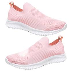 Frauen Schuhe extra breite Schuhe orthopädische Schuhe Damen Turnschuhe Hallux valgus Schuhe Damen Damen Slipper Halbschuhe Damen Damen-Walkingschuhe,Rosa,39/245mm von AZMAHT