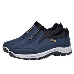 Schuhe Herren Freizeitschuhe Herren Winterschuhe Herren wasserdicht gesundheits Schuhe Herren Herren Winterschuhe Slip on Shoes Men Sneaker Herren,Blau,43/265mm von AZMAHT