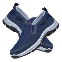 Slip on Shoes Men Sneaker Herren Freizeitschuhe Herren Sneaker ohne schnürsenkel Hallenschuhe Herren Schuhe zum reinschlüpfen Herren Bequeme Schuhe,Blau,45/275mm von AZMAHT