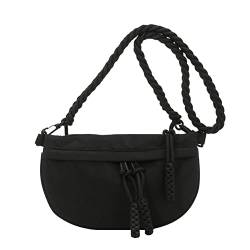 AZURAOKEY Damen-Sling-Hüfttasche, modische Leinwand, zum Laufen, lässig, große Kapazität, Hüfttasche, Gürteltasche von AZURAOKEY