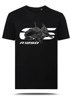 AZgraphishop T-Shirt mit Grafik R 1250 GS 2019-2021 Silhouette Style TS-BM-018, Schwarz , M von AZgraphishop
