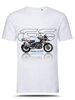 AZgraphishop T-Shirt mit Grafik R 1250 GS ADV Rallye GS Style TS-BM-005, Weiß, XL von AZgraphishop