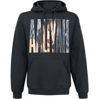 Aaliyah Kapuzenpullover - Photo Logo - S bis XXL - für Männer - Größe L - schwarz  - Lizenziertes Merchandise! von Aaliyah