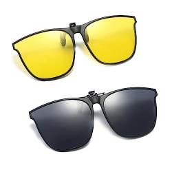 Aatpuss Lässiger Sonnenbrillenclip,Sonnenbrillen Clip Für Brille Damen,sonnenbrille aufsatz,Herren-Sonnenbrille,Geeignet zum Radfahren, Wandern und für andere Outdoor-Aktivitäten. von Aatpuss