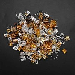 160 Stück Haarzopfringe, Dreadlocks-Ring, Hohl, Modisches Haarschmuck-Zubehör von Aatraay