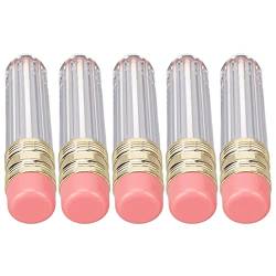 5 STÜCKE 5 Ml Bleistiftförmige Leere Lipgloss-Tubenbehälter, Wiederverwendbare Mini-Lippenölflaschen Zum Selbermachen für Frauen und Mädchen von Aatraay
