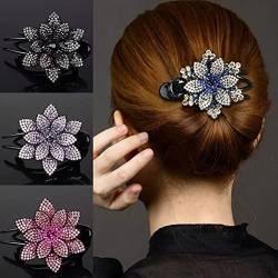 Blumen-Haarspangen, Elegante, Gebogene Haarspange für Frauen und Mädchen von Aatraay