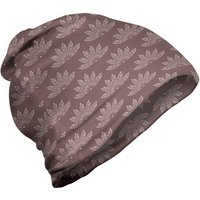 Abakuhaus Beanie Wandern im Freien Blumen Lotus Flower Inspired Motiv von Abakuhaus