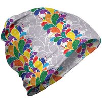 Abakuhaus Beanie Wandern im Freien Bunt Moderne Regenbogen Paisley Kunst von Abakuhaus