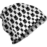 Abakuhaus Beanie Wandern im Freien Kätzchen Monochrome Stil Kitten Heads von Abakuhaus