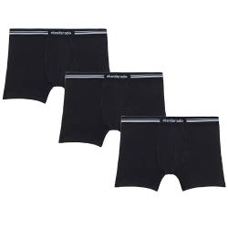 ABANDERADO Herren Pack De 3 Boxers Con Cinturilla Extra Suave Boxershorts, Schwarz, X-Large von Abanderado