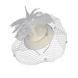 1stk Haarnadel Mit Blumenhut Fascinators Hut Blumenschleier Netz Party Haarband 20s Stirnb?nder Für Frauen Schleier Stirnband Nettogarn Fräulein Mini Schleife Gittergewebe von Abaodam