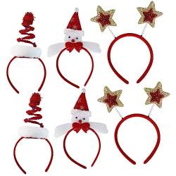6 Stück Abschlussball-Geschenke Damen-Geschenke Abschlussball-Dekoration Weihnachts-Haar-Geschenke Weihnachts-Geweih-Stirnbänder Weihnachts-Stirnbänder von Abaodam