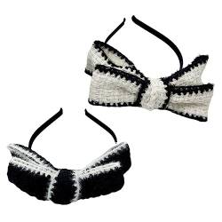 Abaodam 2st Schleife Stirnband Stirnbänder Für Frauen Flapper-stirnband Haargummis Für Frauen Gatsby-accessoires Für Frauen Haarschmuck Für Frauen Krawatte Stoff von Abaodam