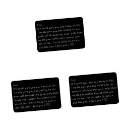 Abaodam 3st Papa Brieftasche Karte Papa Geschenk Geldbörse Geldbörseneinsatz Aus Metall Vater Brieftasche Vatertagsgruß Brieftaschen-einsteckkarten Edelstahl Rostfreier Stahl Mini Mann von Abaodam