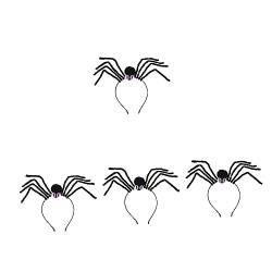Abaodam 4 Stück Spinnen-stirnband Halloween-stirnbänder Für Frauen Cosplay-haarreifen Party-stirnband Cosplay-party-haarband Teufelshörner Fräulein Kleidung Erwachsener Polyester Violett von Abaodam