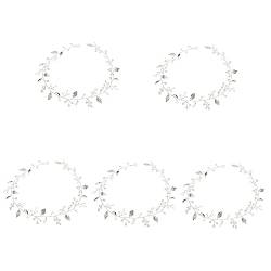 Abaodam 5st Braut Strass Haarschmuck Hochzeitshaarschmuck Für Bräute Kopfbedeckungen Für Die Braut Flapper-stirnband Legierung Schmücken Europäisch Und Amerikanisch Fräulein von Abaodam