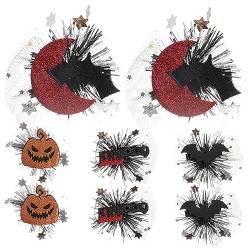 Abaodam 8st Halloween-haarnadel-kopfschmuck Haarnadeln Für Frauen Halloween-teufelshörner Geisterhaarspangen Halloween-haarschmuck Kleine Haarspange Einzigartig Zubehör Fräulein Eisen von Abaodam